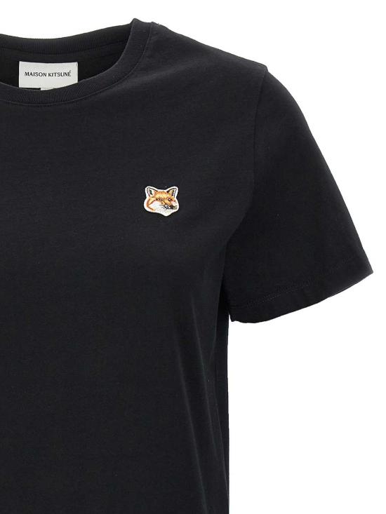 26SS 메종키츠네 폭스 헤드 레귤러 티셔츠 PW00113KJ7026P199 Black - MAISON KITSUNE