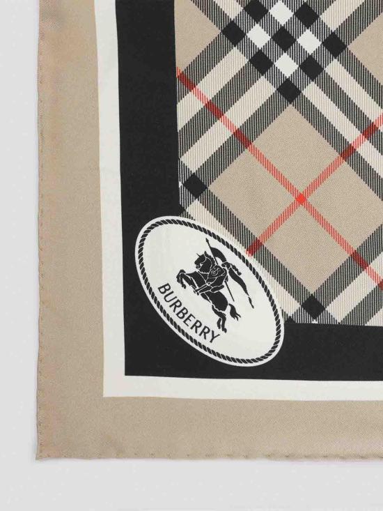 26SS 버버리 체크 실크 스카프 8113048 Beige - BURBERRY