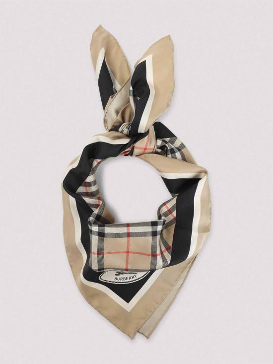 26SS 버버리 체크 실크 스카프 8113048 Beige - BURBERRY