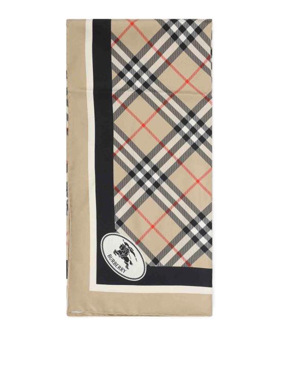 26SS 버버리 체크 실크 스카프 8113048 Beige
