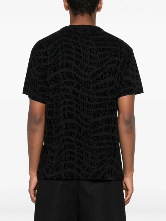  베르사체 반팔 티셔츠 79GAH6R0JS511899 Black - VERSACE