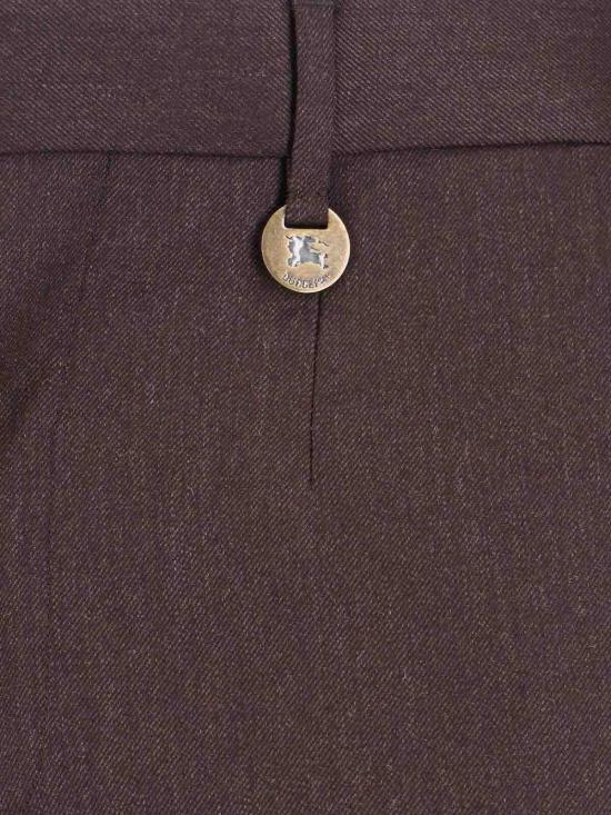  버버리 울 테일러드 팬츠 8115552 Brown - BURBERRY