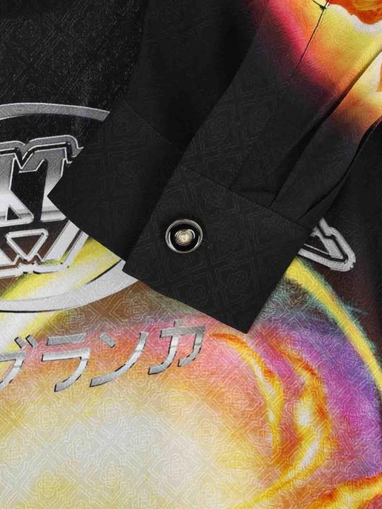 25FW 카사블랑카 긴팔 셔츠 UAW25SH00604MORCHIDSKYLINE Multicolour - CASABLANCA