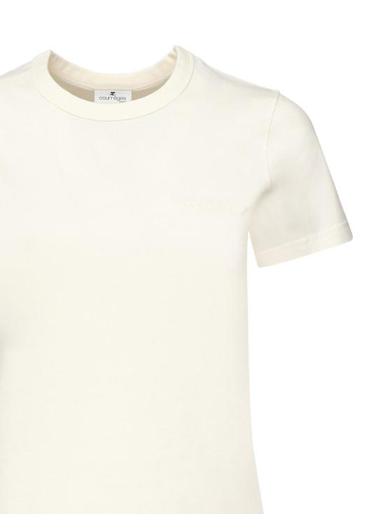 25FW 쿠레쥬 반팔 티셔츠 325JTS217JS02330001 White - COURREGES