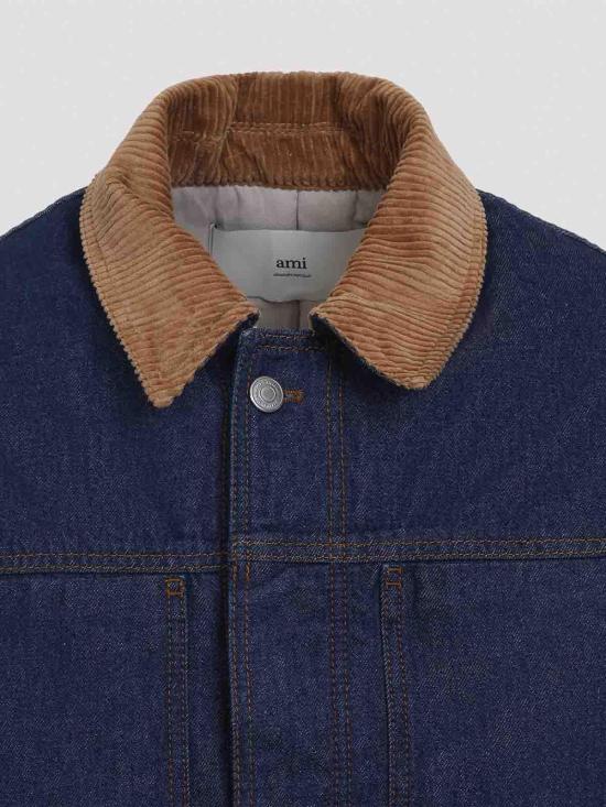  아미 패딩 워커 자켓  워커  UJK834DE0104402 Medium Wash - AMI
