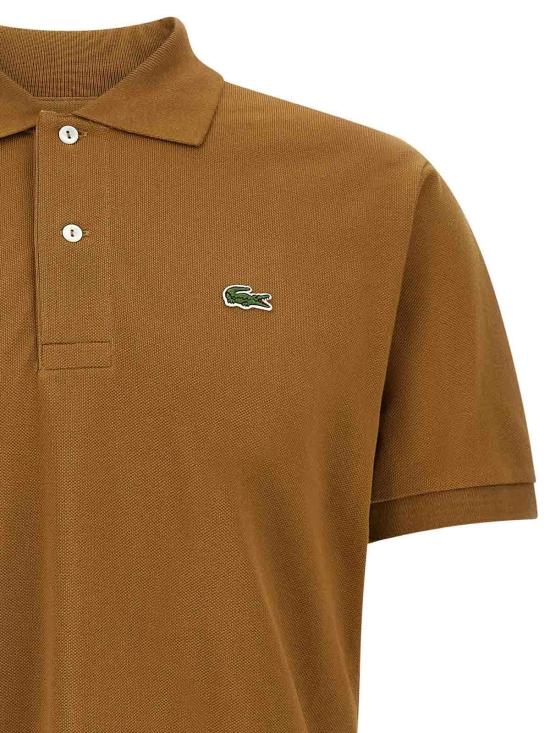  라코스테 클래식 핏 피케 폴로 셔츠 L1212DPC Brown - LACOSTE
