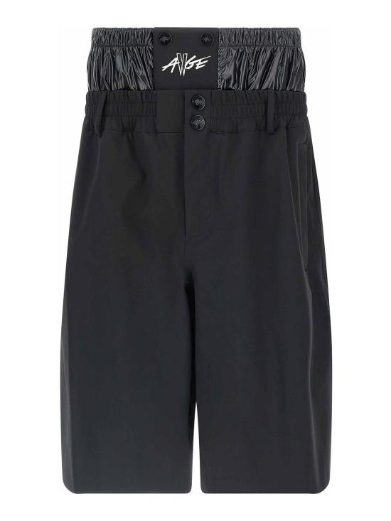 25FW 몽클레어 에이셉 라키 로고 프린트 쇼츠 K24042B00001M7556999 Black
