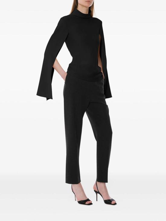 25FW 알베르타 페레티 스트레이트 팬츠 030351340555 Black - ALBERTA FERRETTI