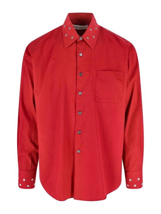  아워레가시 셔츠 M4252ALLIPSTICKREDSUPERPOPLIN Red