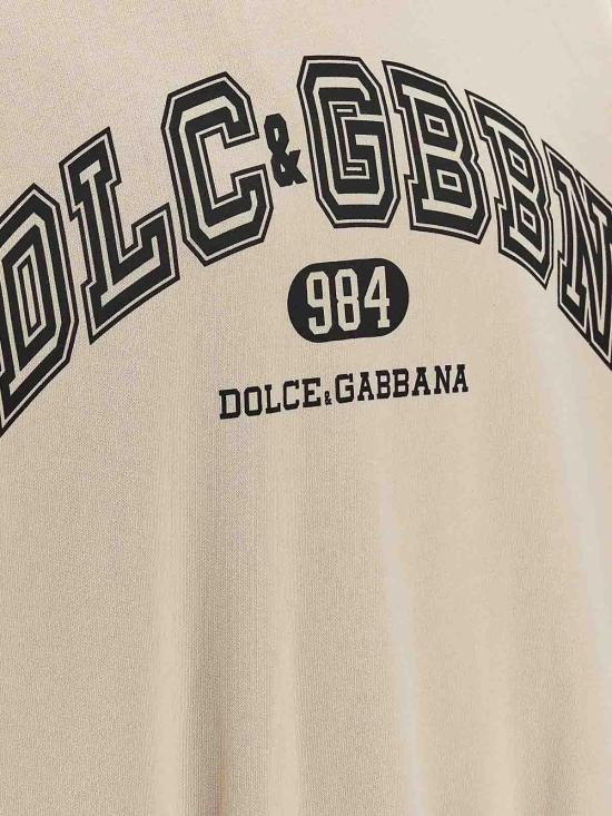 25FW 돌체앤가바나 후드 티셔츠 G9BJGTG7PLOM2037 Beige - DOLCE & GABBANA