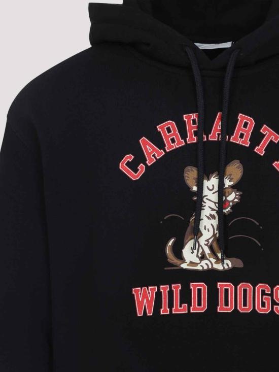 25FW 칼하트 와일드 도그 후드 티셔츠 I03562589XXBLACK - CARHARTT