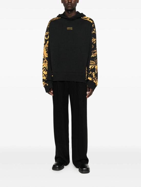  베르사체 후드 티셔츠 79GAI309FS201G89 Black - VERSACE