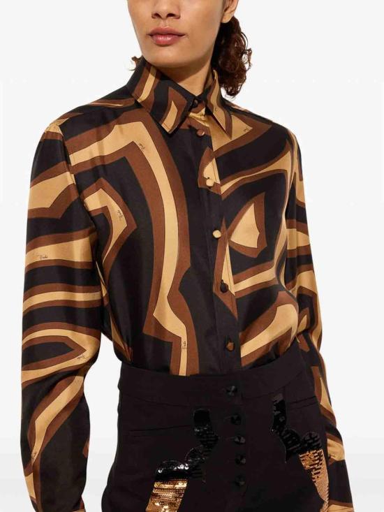 25FW 에밀리오푸치 셔츠 5URJ095U741049 BLACK - EMILIO PUCCI