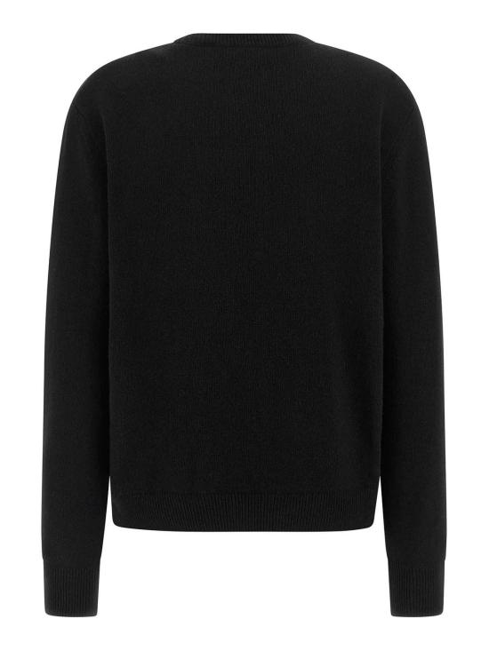 25FW 세인트바쓰 긴팔 티셔츠 QUE001000432IVACANZELOGO00OR Black - MC2 SAINT BARTH