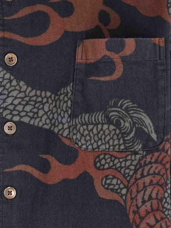  아워레가시 셔츠 M4252ABBROWNABSTRACTSNAKEPRINT Multicolour - OUR LEGACY