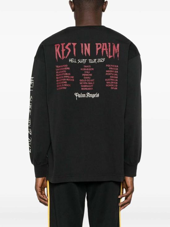  팜앤젤스 반팔 티셔츠 PMAB058F25JER0041084 Black - PALM ANGELS