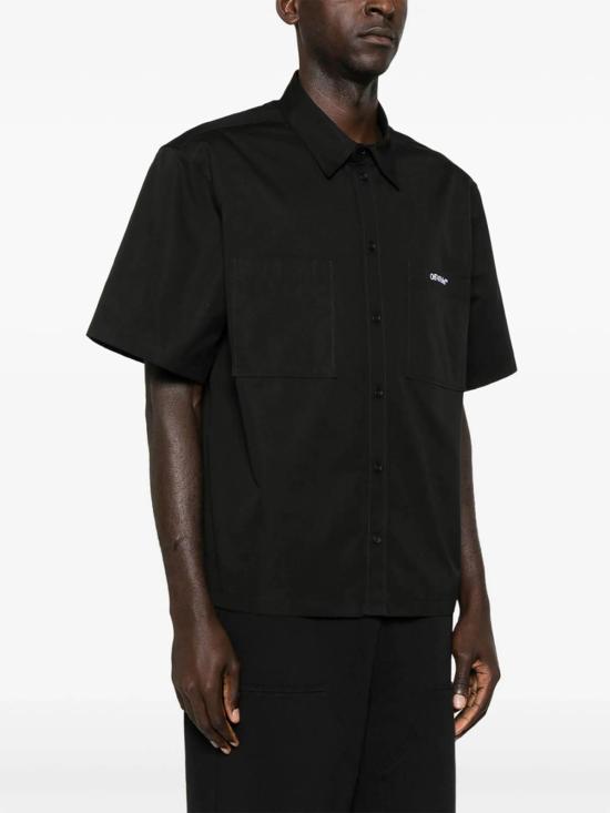  오프화이트 셔츠 OMGG002C99FAB0021001 Black - OFF WHITE