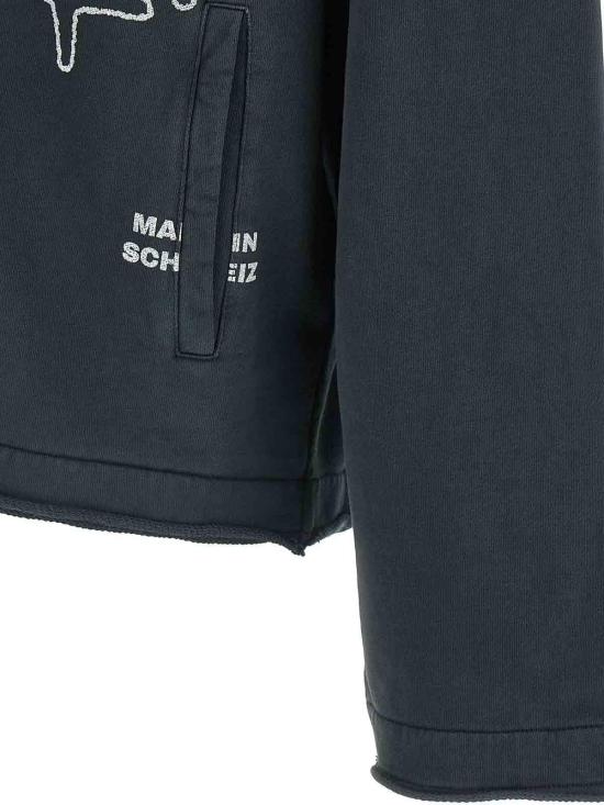 25FW 44레이블 후드 티셔츠 B0030610FA679P685 Black - 44 LABEL