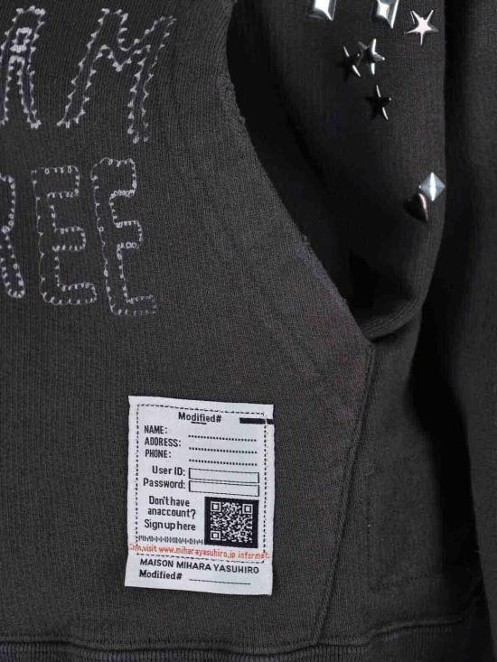 25FW 메종 미하라 야스히로 후드 티셔츠 J15PK721BLACK Black - MAISON MIHARA YASUHIRO
