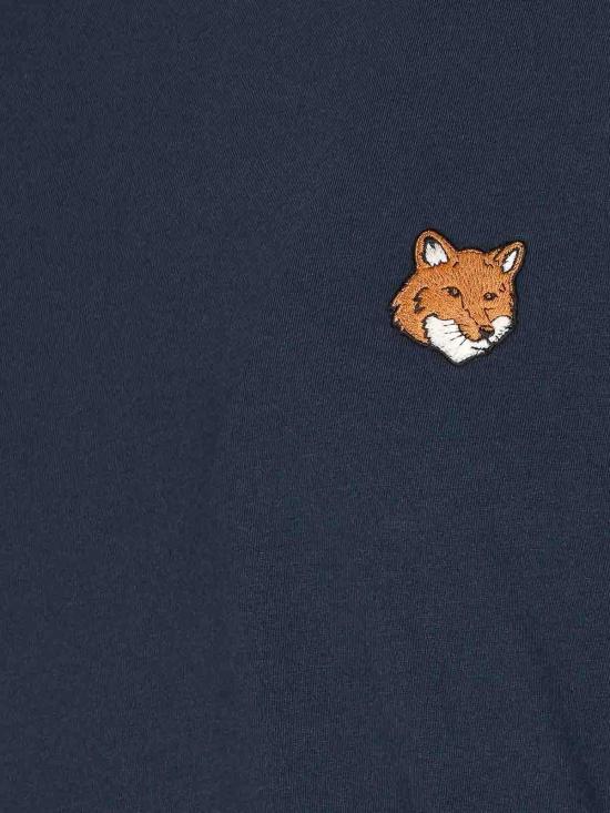 25FW 메종키츠네 폭스 헤드 레귤러 티셔츠 PM00107KJ70260413 Blue - MAISON KITSUNE