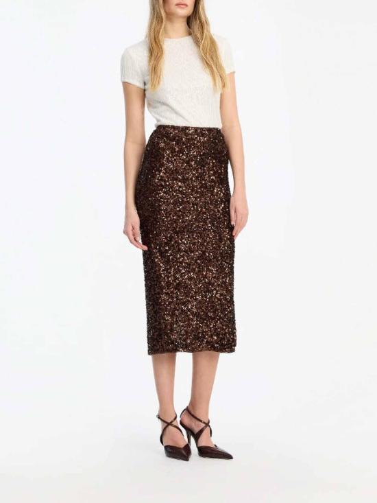 26SS 로테이트 바이 크리스텐슨 미디 스커트 11482429102910 Camel - ROTATE BY BIRGERCHRISTENSEN