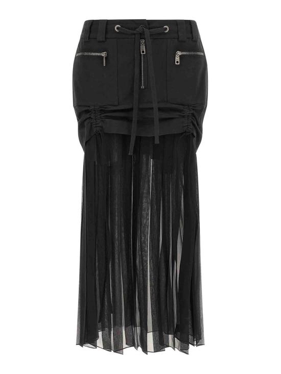 25FW 돌체앤가바나 미디 스커트 F4DAOTGDDHVN0000 Black