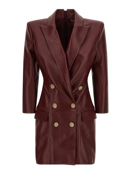  발망 수트 자켓 FF0R9391LD633AR Dark Red