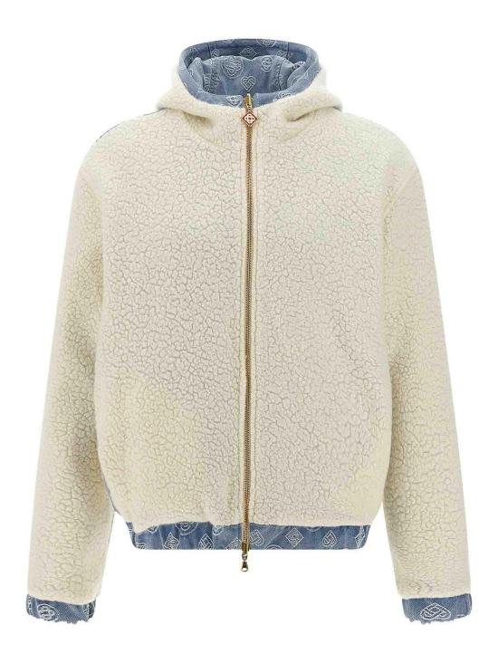  카사블랑카 무스탕 MAW25JTP42901BLEACHEDMONOGRAMDENI Multicolour - CASABLANCA