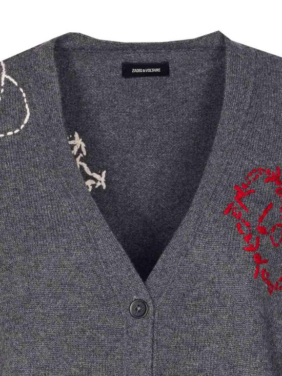 25FW 자딕앤볼테르 가디건 KWCA01630023 Grey - ZADIG & VOLTAIRE