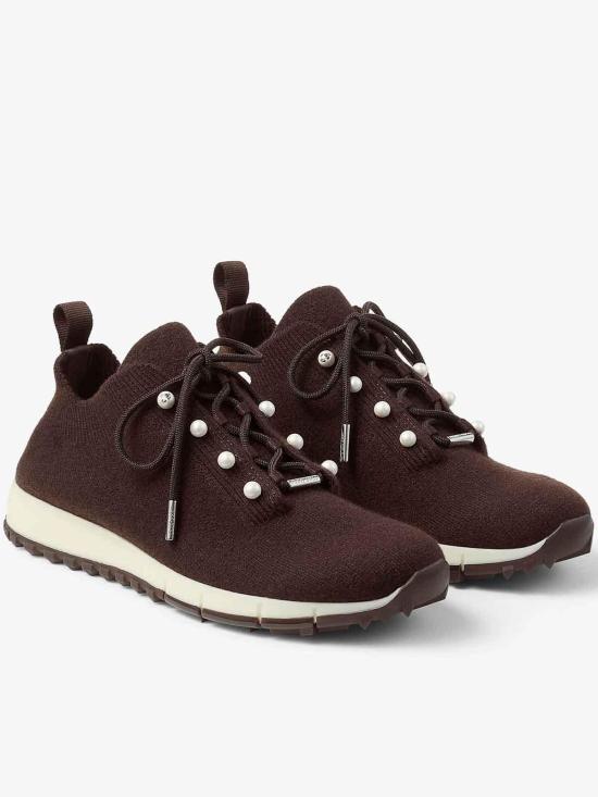 25FW 지미추 스니커즈 VELESPZGX Brown - JIMMY CHOO