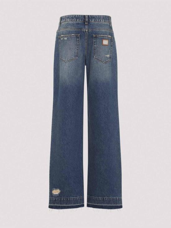 25FW 돌체앤가바나 스트레이트 팬츠 FTC8CDG8NR4S9001 Denim - DOLCE & GABBANA