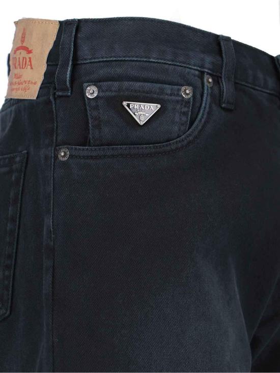 25SS 프라다 스트레이트 팬츠 GEP358AAO148JF0557 Black - PRADA