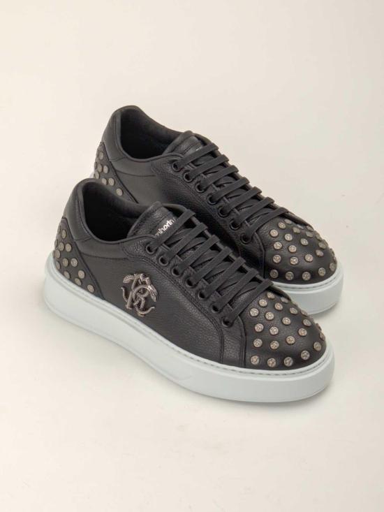 25FW 로베르토 카발리 스니커즈 29602B Black - ROBERTO CAVALLI