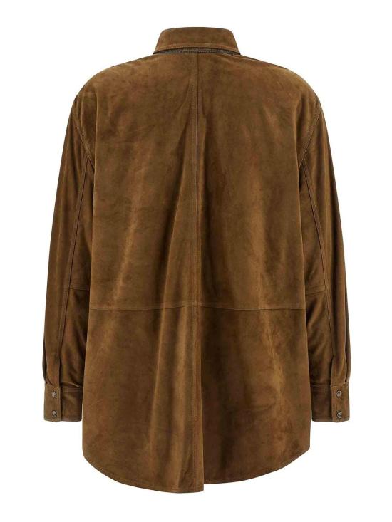  브루넬로 쿠치넬리 셔츠 MPCLF7435C7495 Brown - BRUNELLO CUCINELLI