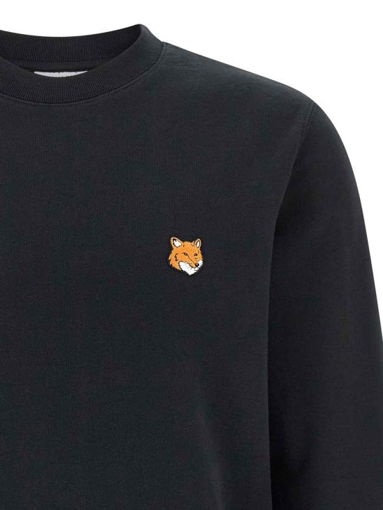 26SS 메종키츠네 폭스 헤드 레귤러 스웨트셔츠 PM00303KM0340P199 Black - MAISON KITSUNE