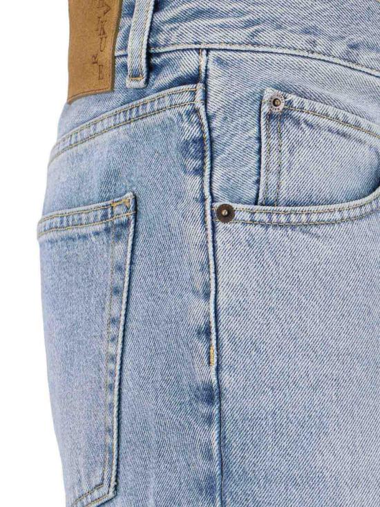 25FW 하이쿠레 스트레이트 팬츠 HEM03228DF106L0891L0891 Blue - HAIKURE