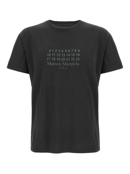 마르지엘라 Numeric 코튼 저지 티셔츠 S29GC0307S24575973 Black