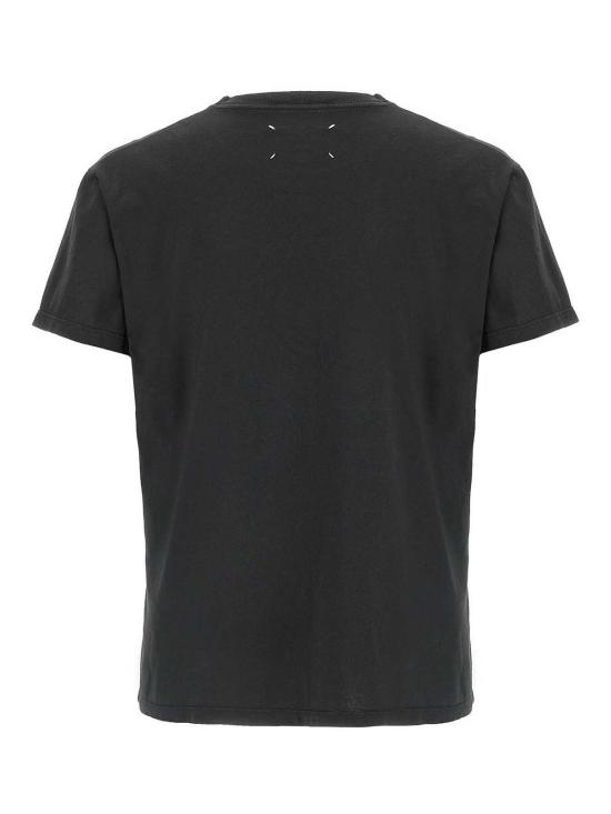  마르지엘라 Numeric 코튼 저지 티셔츠 S29GC0307S24575973 Black - MAISON MARGIELA