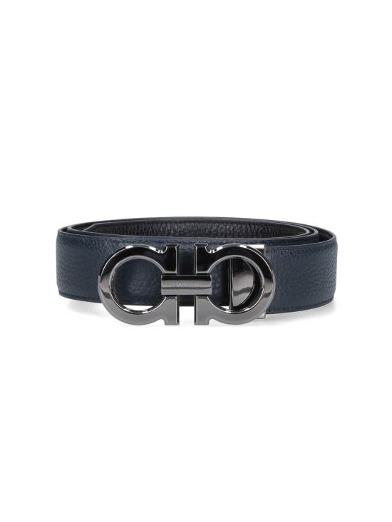 26SS 살바토레 페라가모 가죽 벨트 687611015 Black - SALVATORE FERRAGAMO