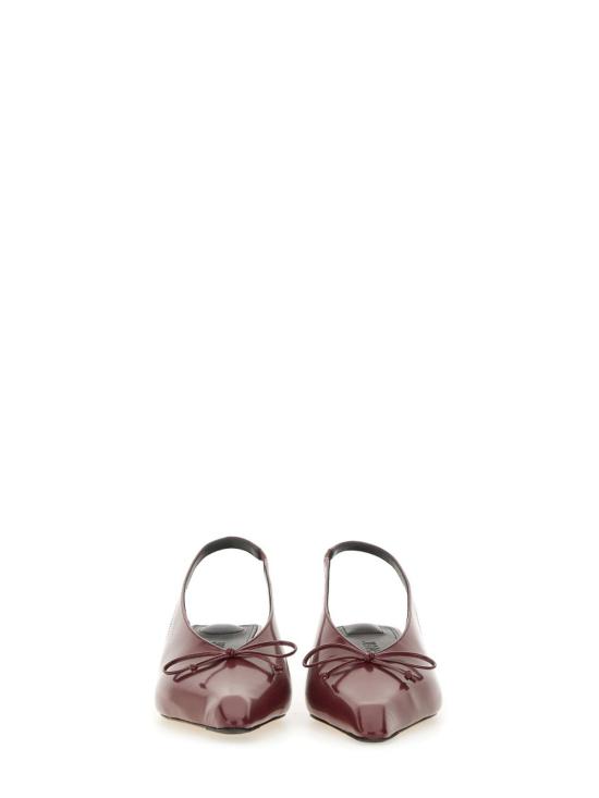 25FW 자크뮈스 힐/펌프스 FOW00138AC18A03490 Dark Red - JACQUEMUS