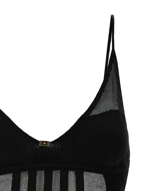 25SS 엘리자베타프랜치 반팔 티셔츠 TK25Q51E2110 Black - ELISABETTA FRANCHI