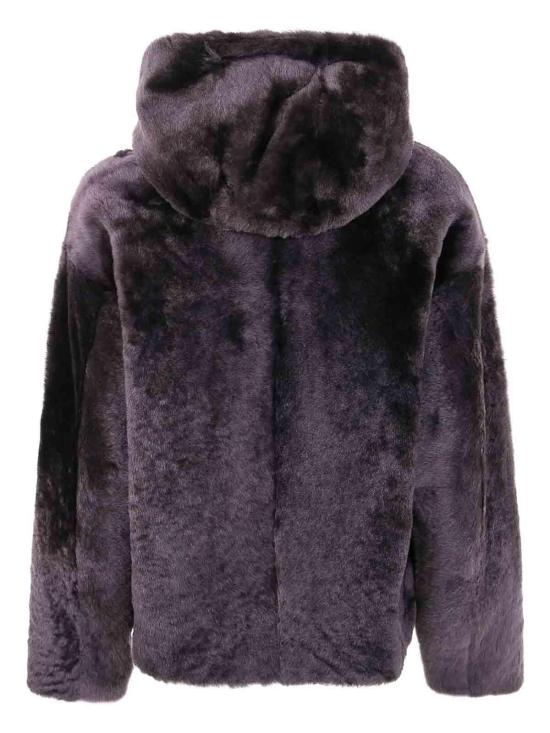  이브살로몬 가죽 자켓 25WYV61461MERLA9125 Dark Blue - YVES SALOMON