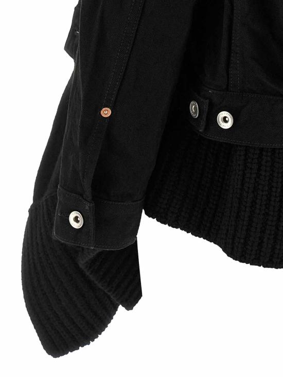  사카이 블라우스 2508190001 Black - SACAI