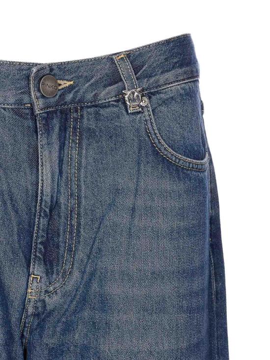  핑코 플레어 팬츠 101733A2RQPJZ Blue - PINKO