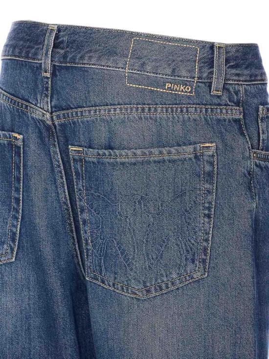  핑코 플레어 팬츠 101733A2RQPJZ Blue - PINKO