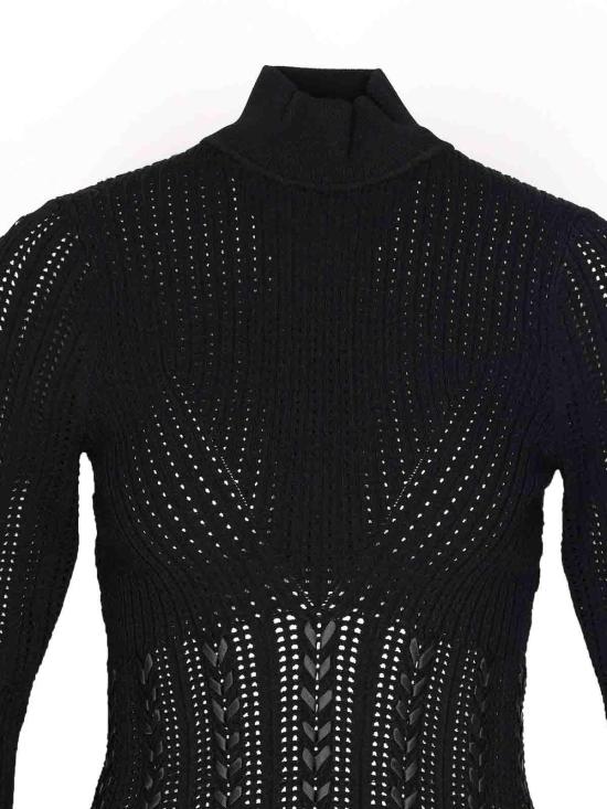  리우조 터틀넥 CF5083MS46M22222 Black - LIU JO