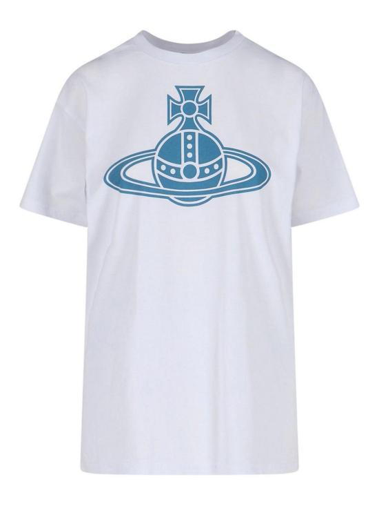 25FW 비비안웨스트우드 반팔 티셔츠 3G010049J001MA401 White