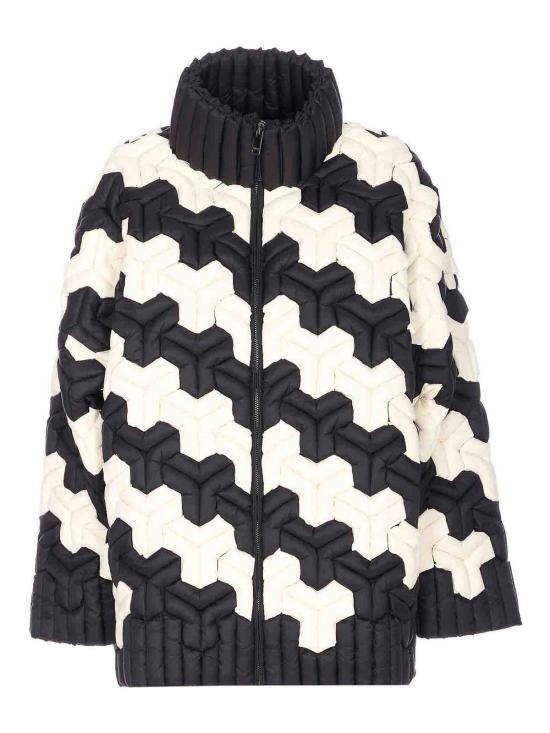  크리스토퍼 락시 숏패딩 CRDJ005NBLACKWHITE Black