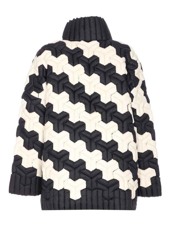  크리스토퍼 락시 숏패딩 CRDJ005NBLACKWHITE Black - CHRISTOPHER RAXXY