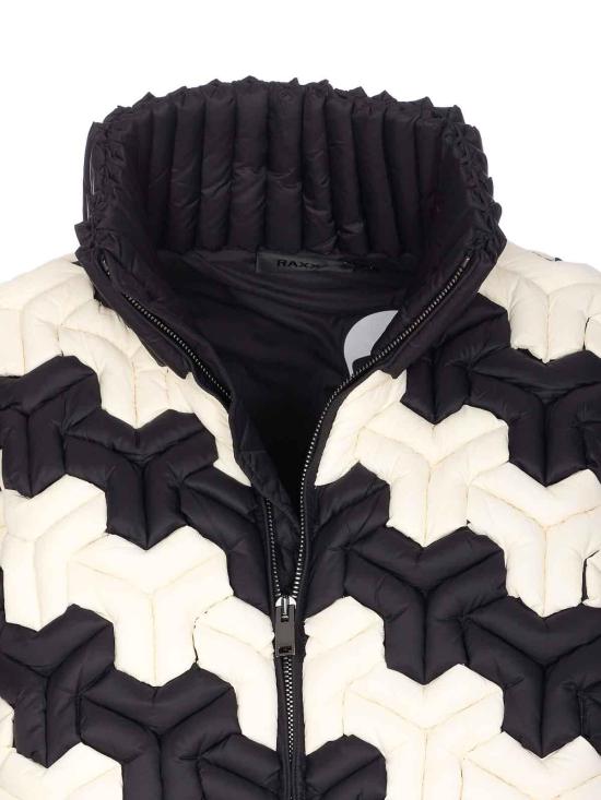  크리스토퍼 락시 숏패딩 CRDJ005NBLACKWHITE Black - CHRISTOPHER RAXXY